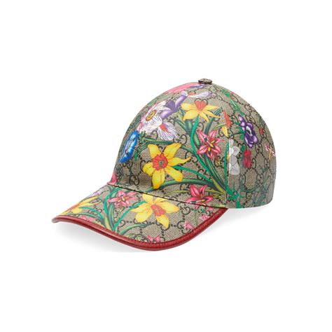 gucci flora baseball hat